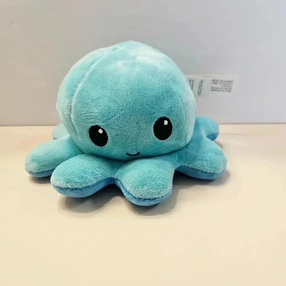Reversible Blue  Squish Squid - Picture 3 of 4
